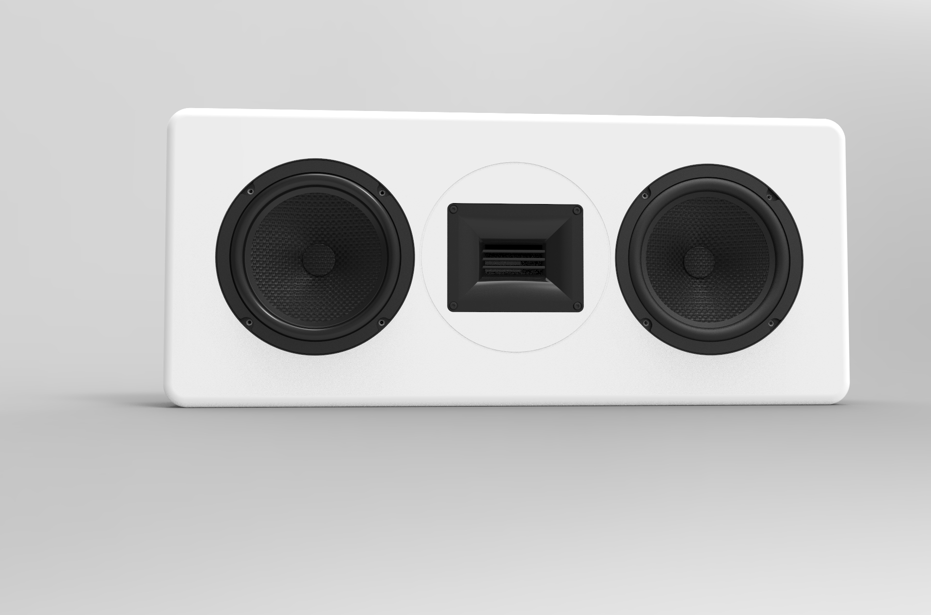 LCR800 high gloss white on-wall speaker