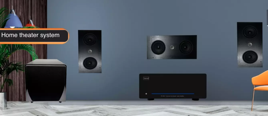  How do you equip a home theater with audio?
