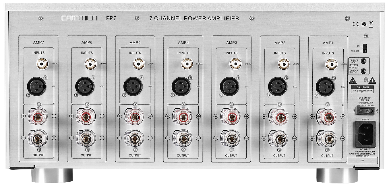 PP7 7 channel high Power amplifier for home theater surround sound system 