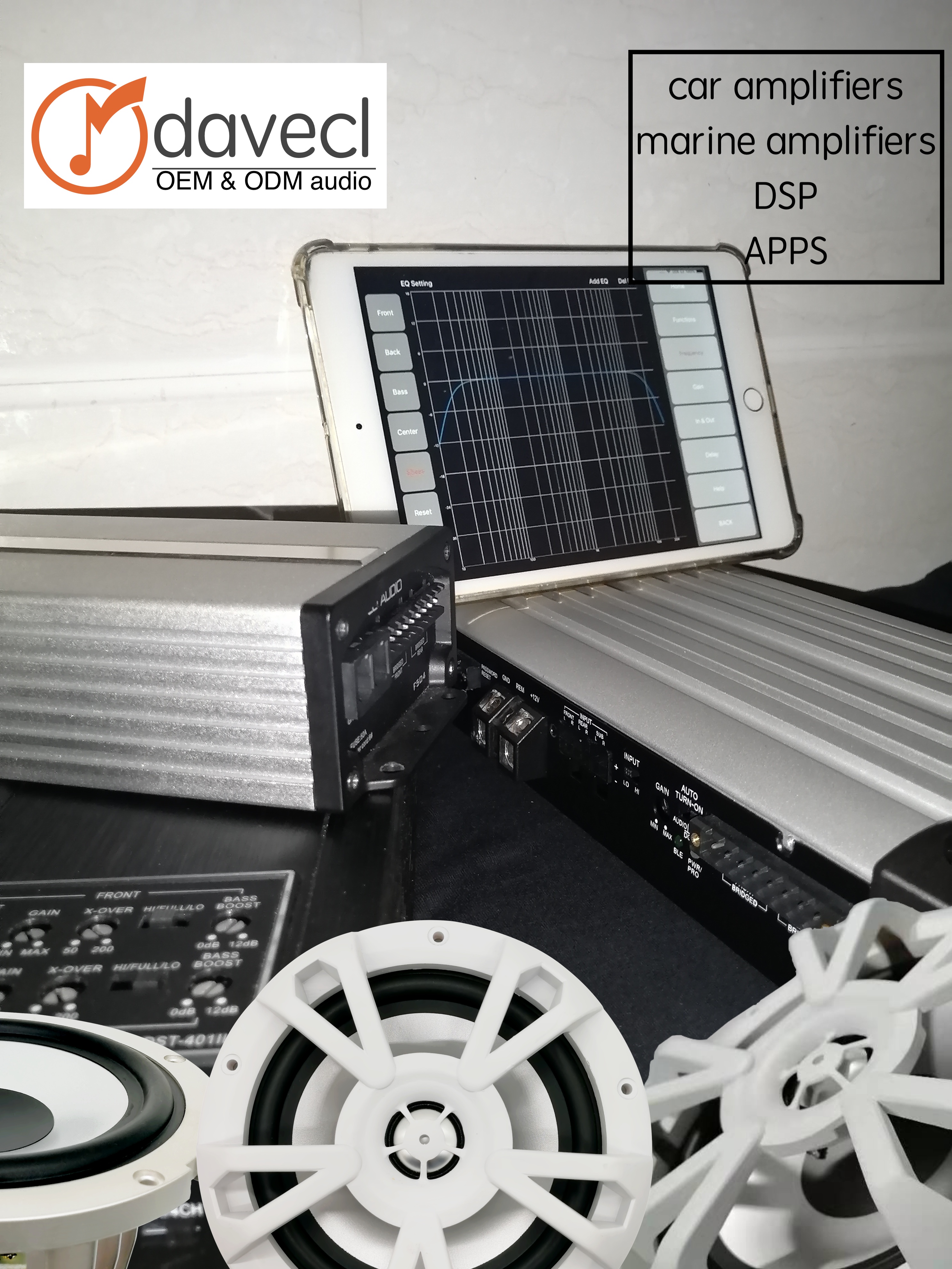professional 8 channel Car audio CA6 for beginners
