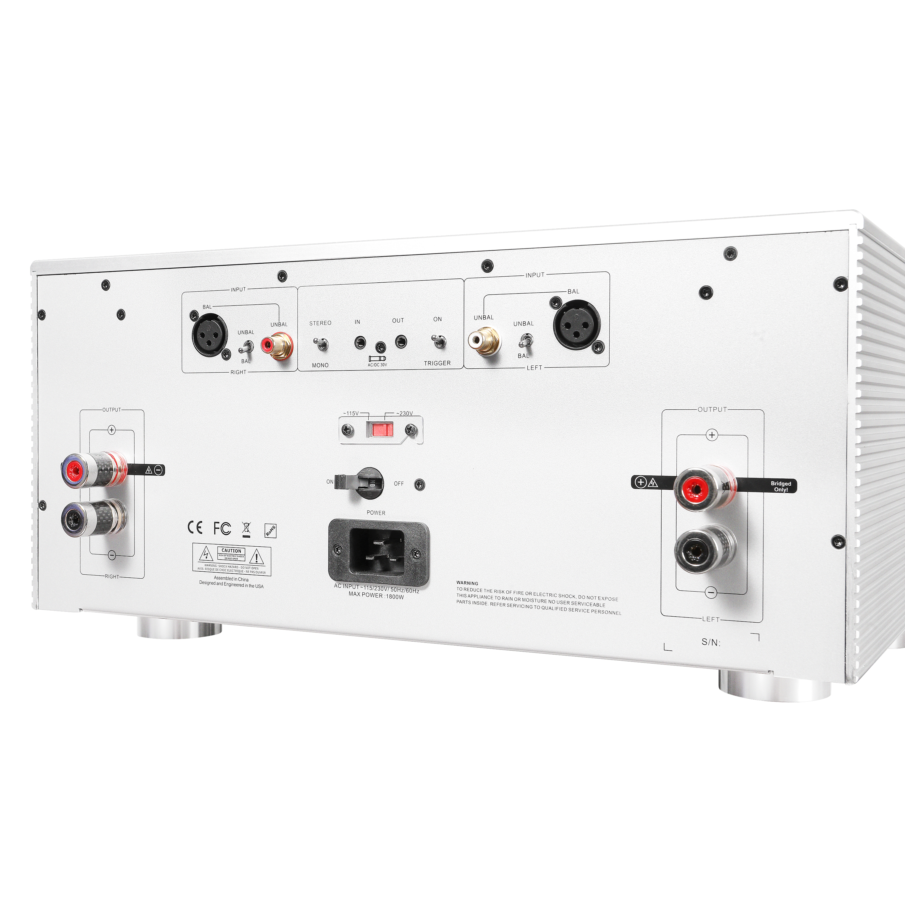 hifi high power class AB power amplifier 