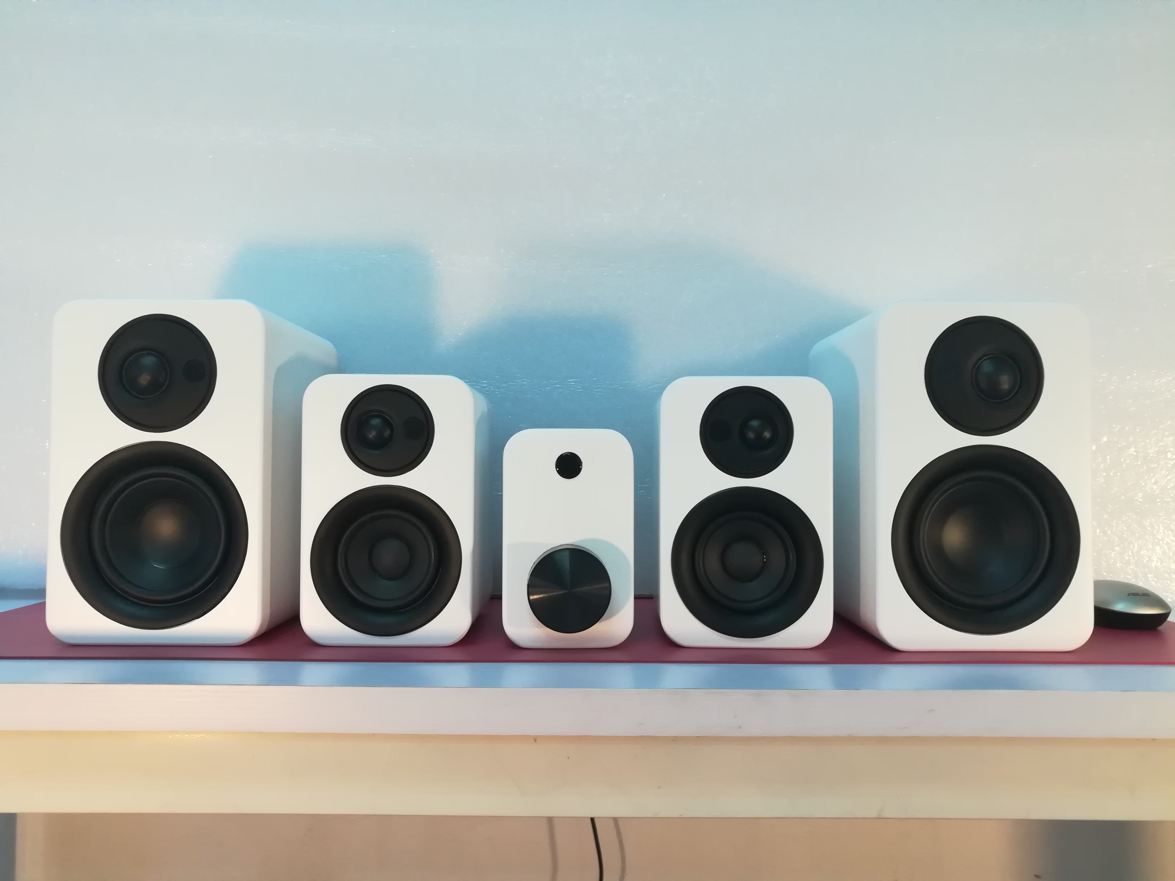 high gloss 4 inch 2-way HIFI speakers-bookshelf loudspeaker 