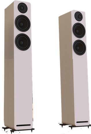 4” High-Gloss Floorstand HIFI Speakers