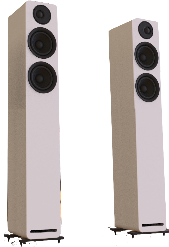high gloss 4 inch floorstand HIFI speakers
