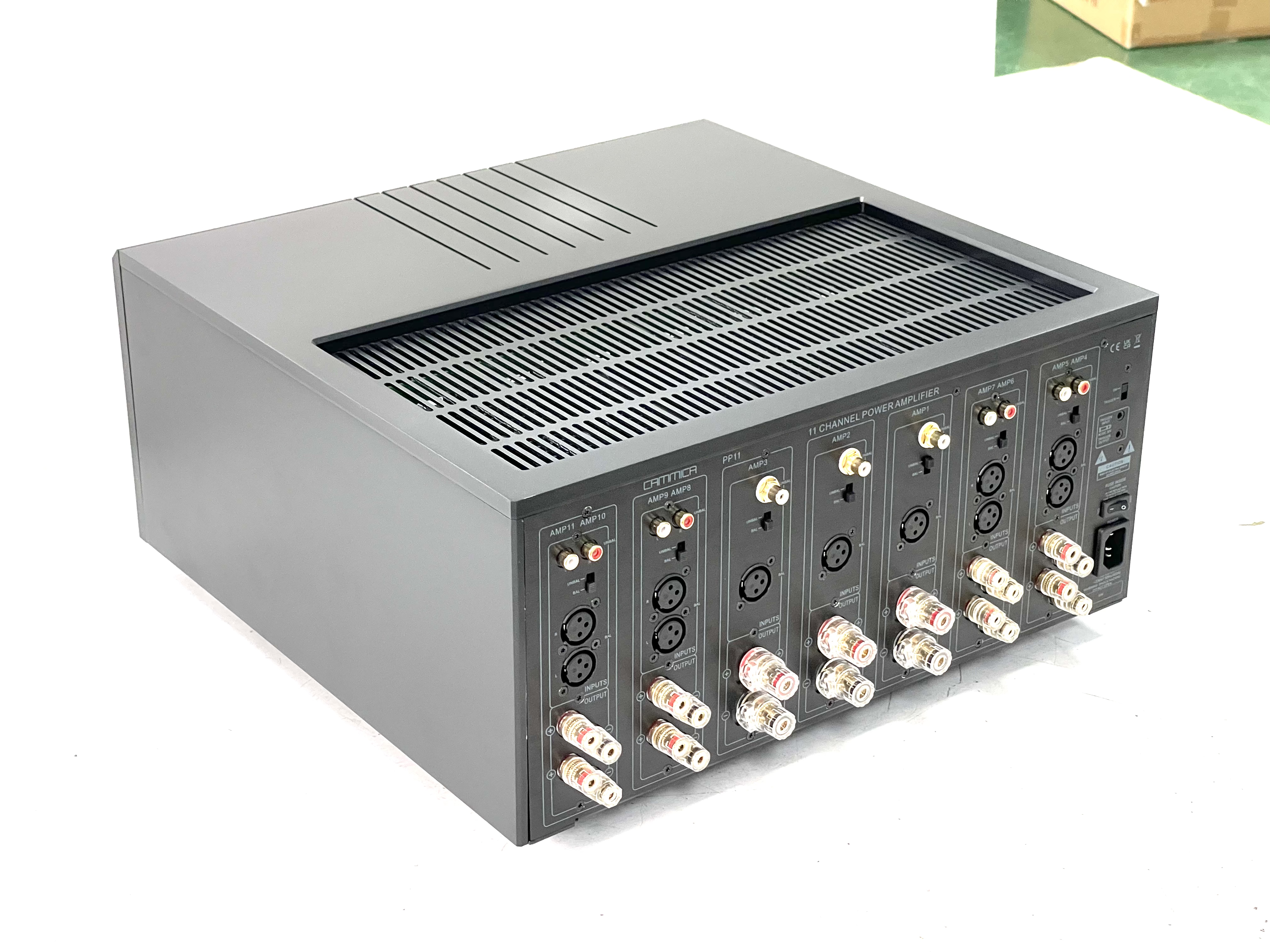 Multi-channel power amplifier can also be used to play stereo music?