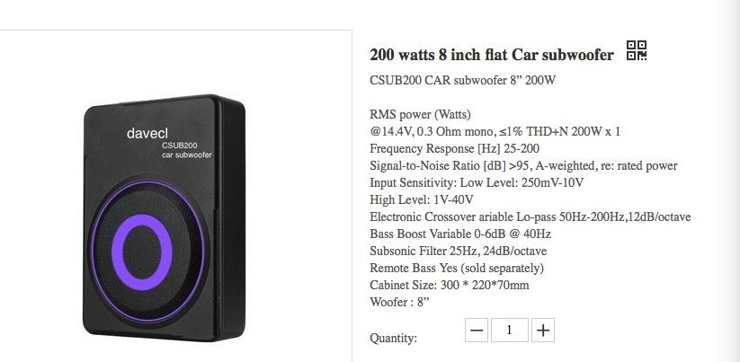 What's a car subwoofer ?