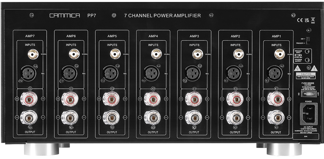 PP7 7 channel high Power amplifier for home theater surround sound system 