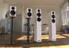 high gloss 4 inch floorstand HIFI speakers